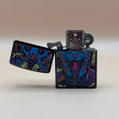 خرید فندک زیپو گربه مدل بنزینی