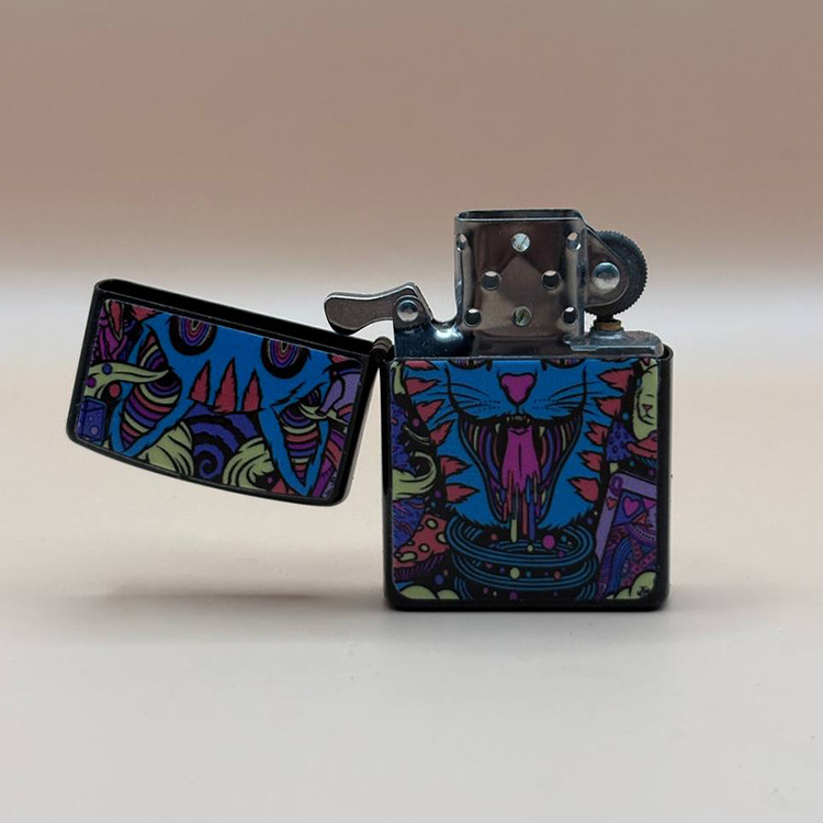 خرید فندک زیپو گربه مدل بنزینی