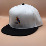 کلاه کپ کره ای سفید مدل طوطی | خرید کلاه رپری زیر قیمت بازار