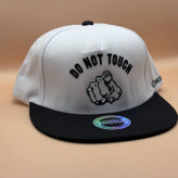 کلاه کپ کره ای سفید مدل DO NOT TOUCH | خرید کلاه از خلخال اردبیل