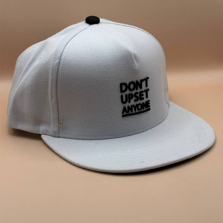 خرید کلاه کپ کره ای سفید مدل DONT UPSET ANYONE