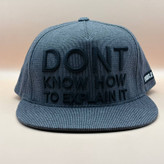 بهترین کلاه کپ کره ای طوسی مدل DONT KNOW