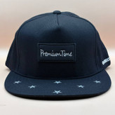 خرید کلاه کپ کره ای مشکی مدل ستاره