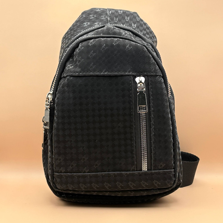 بادی بگ چرم مشکی مدل نقطه ای