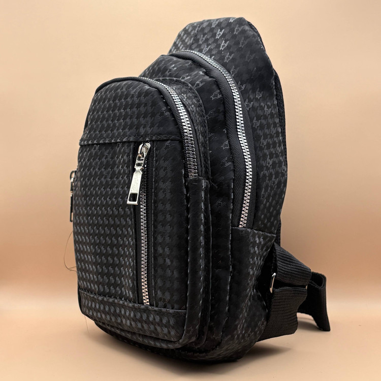 بادی بگ چرم مشکی مدل نقطه ای