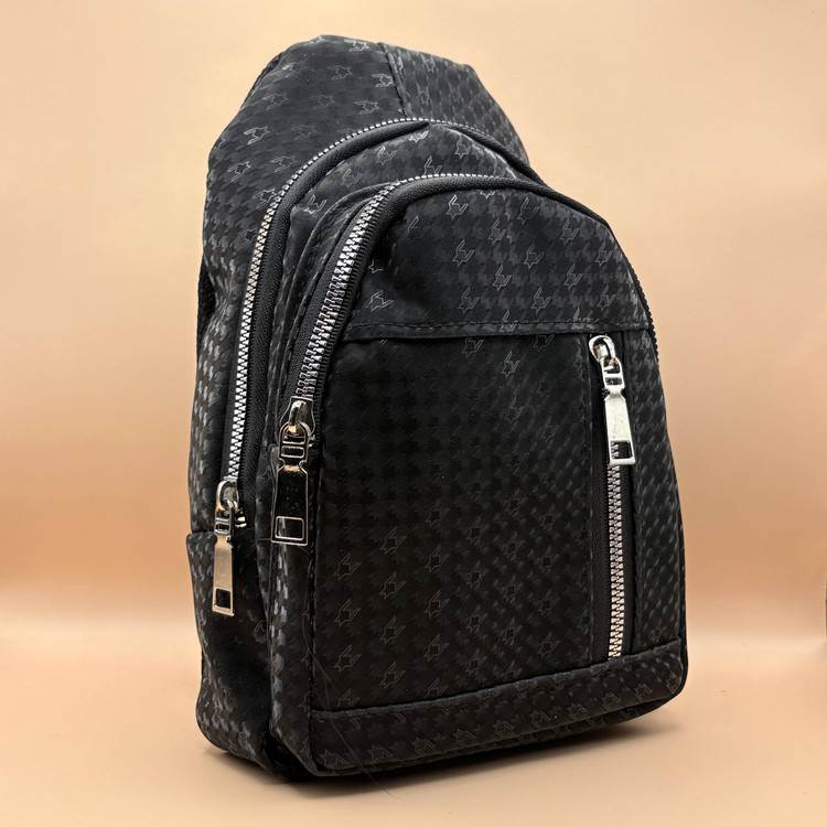 بادی بگ چرم مشکی مدل نقطه ای