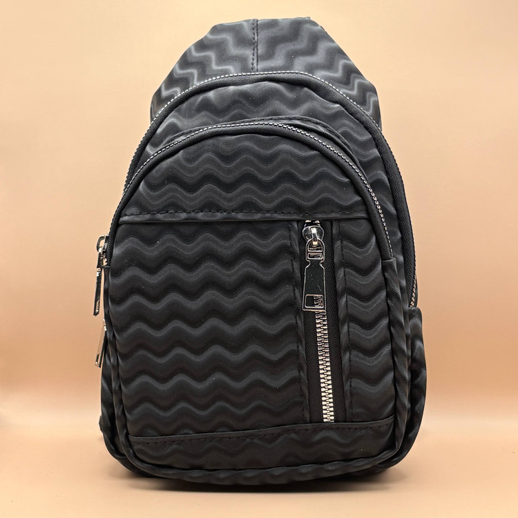 بادی بگ چرم مشکی مدل موج دار