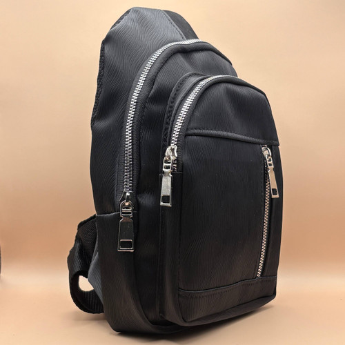 بادی بگ چرم مشکی مدل ساده