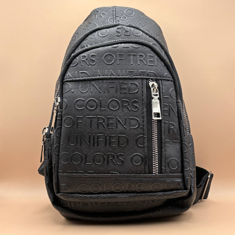 بادی بگ چرم مشکی مدل نوشته دار