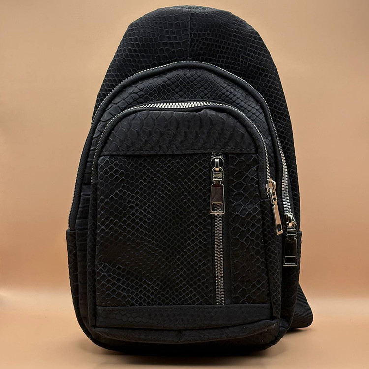 بادی بگ چرم مشکی مدل پوستی