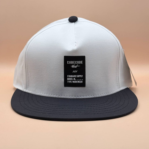 کلاه کپ کره ای سفید مدل CUBECODE