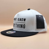 کلاه کپ کره ای سفید مدل I DONT KNOW