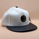 کلاه کپ کره ای سفید مدل Smile with money