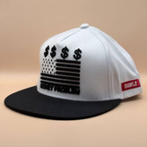 کلاه کپ کره ای سفید مدل MONEY PROBLEM