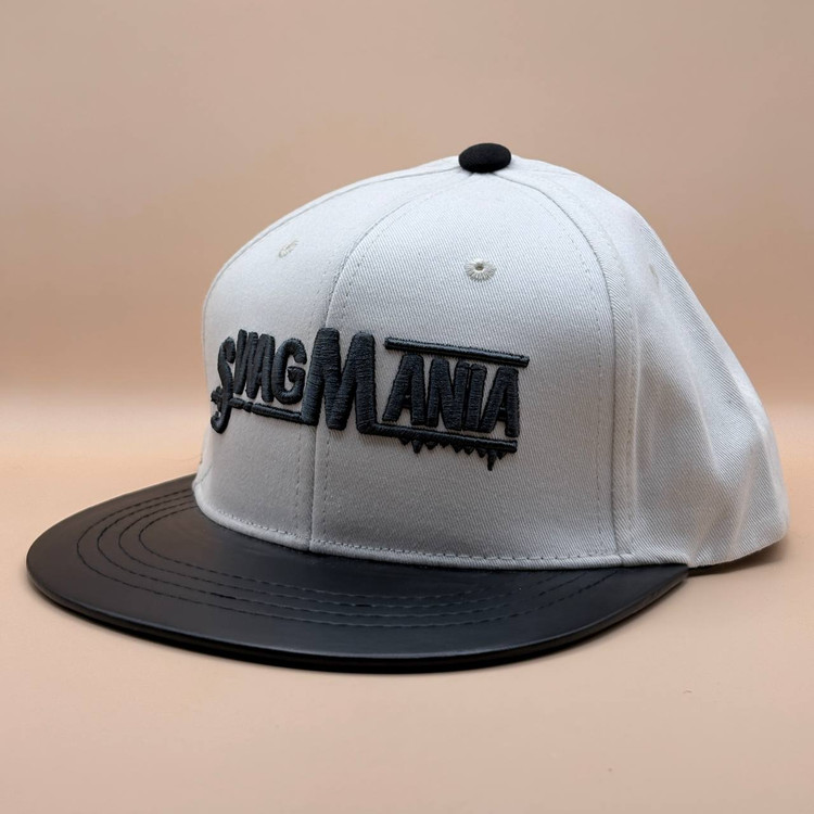 کلاه کپ کره ای سفید مدل 'گلدوزی برجسته