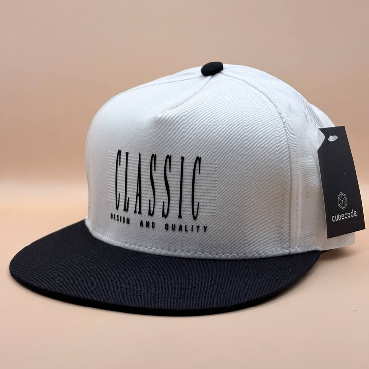 کلاه کپ کره ای سفید مدل CLASSIC