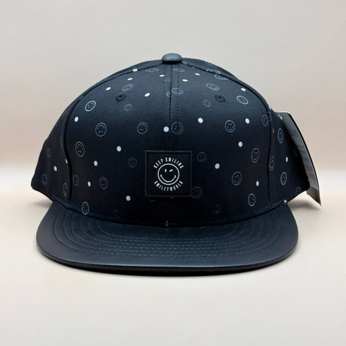 کلاه کپ کره ای مشکی مدل KEEP SMILING