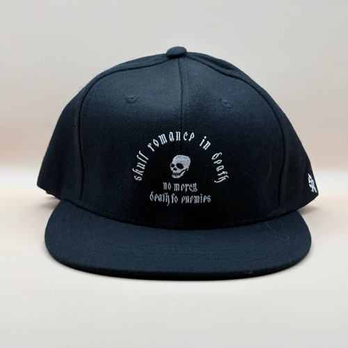 کلاه کپ کره ای مشکی مدل اسکلت