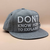 کلاه کپ کره ای طوسی مدل DONT