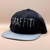 کلاه کپ کره ای مشکی مدل GRAFFITI