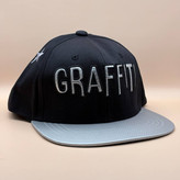 کلاه کپ کره ای مشکی مدل GRAFFITI