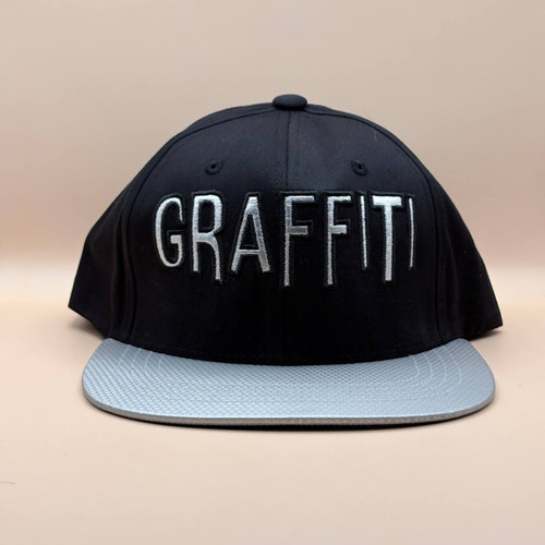 کلاه کپ کره ای مشکی مدل GRAFFITI